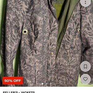 Elegant Patterned Women's Blazer - Gray and Green